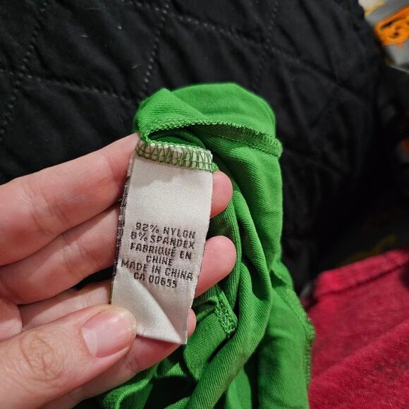 Vintage y2k 2000s green stretchy form fit tank top - Picture 4 of 5